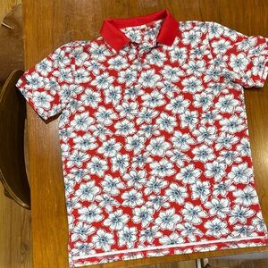 Bonobos Golf Small Standard Fit Red Polo Shirt